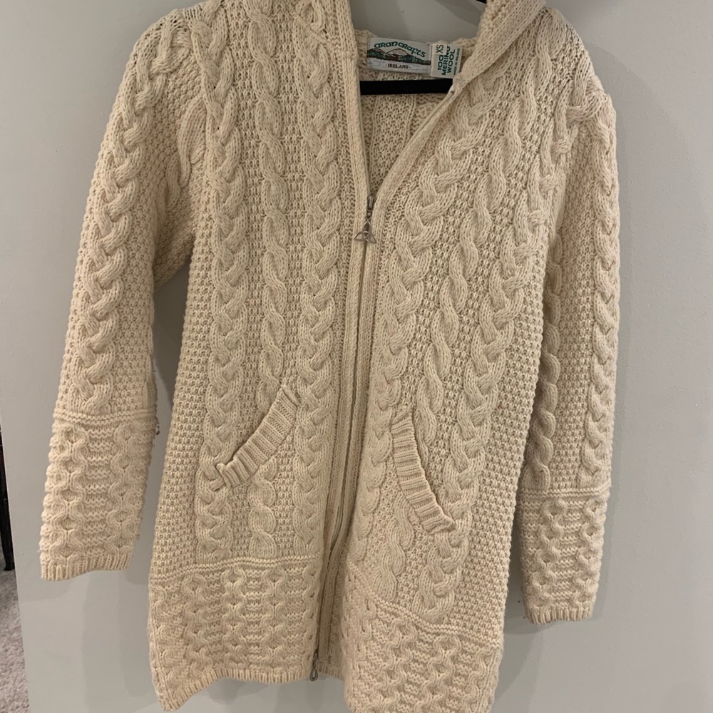 100% Wool Irish Sweater- Authentic From Ireland!